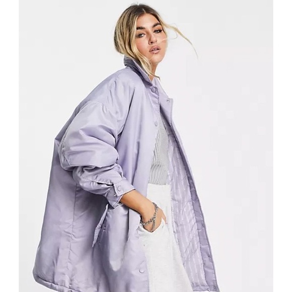 ASOS Jackets & Blazers - ❄️ COLLUSION Oversized Lilac Lavender Purple Puff Jacket